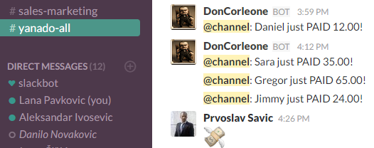 Slack bot